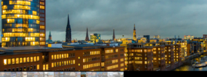 Die Skyline von Hamburg